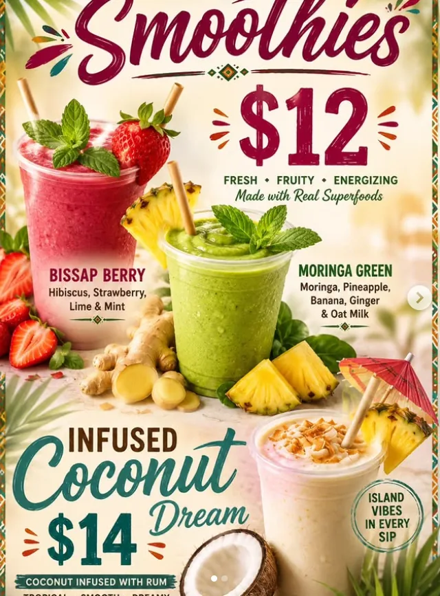 Smoothies $12 flyer