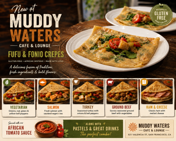 Fufu & Fonio crepes — gluten-free, African-inspired, made with love